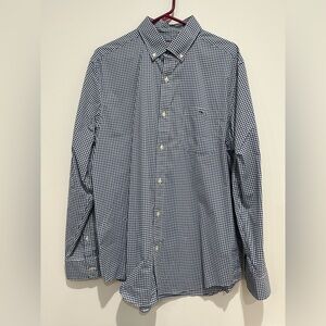Vineyard Vines Performance Classic Fit Tucker Button Down Mens Large Blue